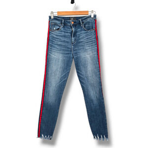 Abercrombie & Fitch Women's‎ Raw Hem Simone High Rise Ankle Jeans Size 29/8R